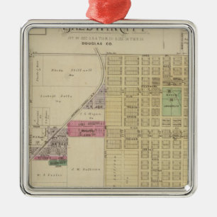 Baldwin Stadt, Douglas County, Kansas Ornament Aus Metall