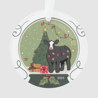 Baldy Cow Weihnachtsdekoration Ornament
