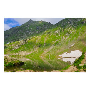 Balea-Lake-Berghang – Rumänien Alpines Druckbild Poster