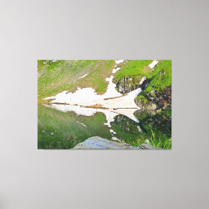 Balea-See Alpine Landschaft - Wilde Natur Rumänien Leinwanddruck