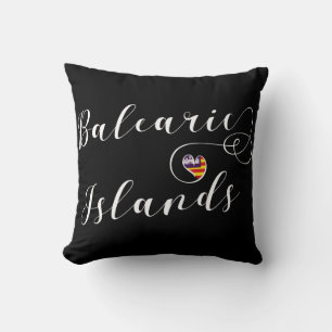 Balearen Flag Herz, Balearen Kissen