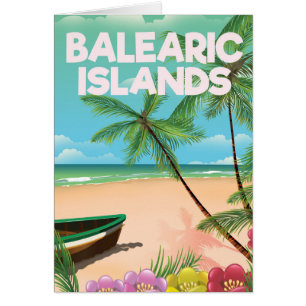 Balearen Strand Reiseplakat