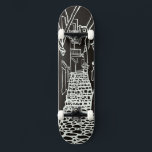 Balearic Islands Line Art Skate Deck Skateboard<br><div class="desc">A beautifully detailed line drawing inspired by the narrow,  sun‑washed streets of Menorca. This artistic skateboard deck captures the charm of Mediterranean alleyways with a clean,  minimalist style. Ideal for travelers,  art lovers,  and anyone who adores the Balearic Islands.</div>