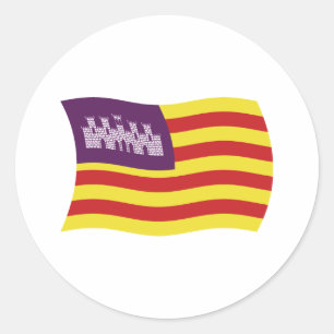 Balearische Inseln Flagge Aufkleber