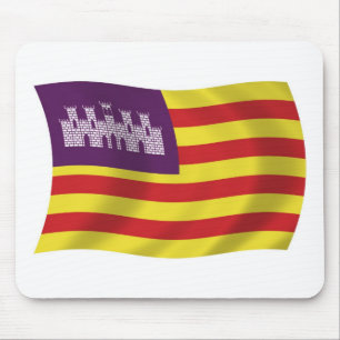 Balearische Inseln Flagge Mauspad