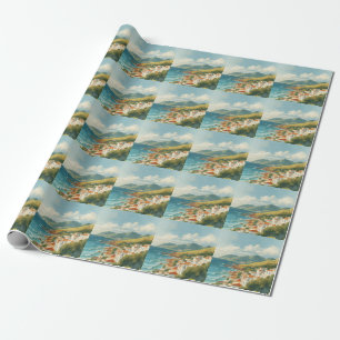 Balearische Inseln Vintage Französische Riviera Re Geschenkpapier