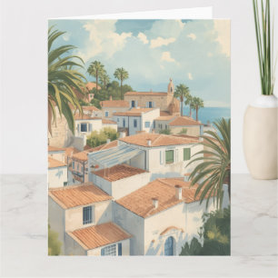 Balearische Inseln Vintage Französisches Reiseplak Karte