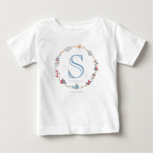 Baleine de mer Monogram   Baby Boy   T-shirt