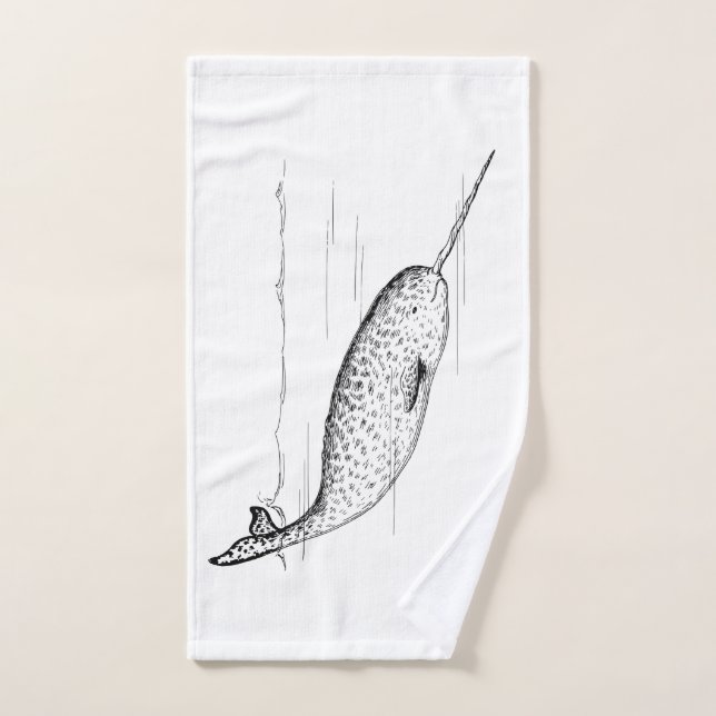 Baleine de Narwhal (Serviette à main)