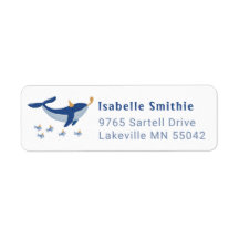 Baleine d'une heure Retourner l'adresse Étiquettes