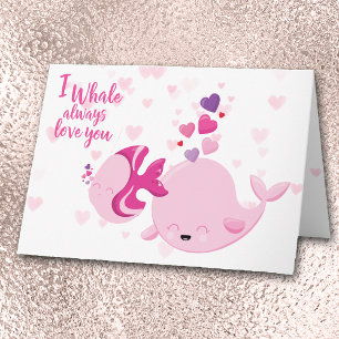 Baleine mignonne Toujours Vous Aimer Carte Valenti