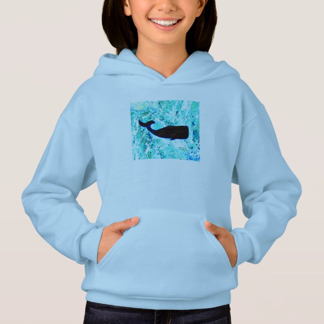 baleine noire bleu (Devant)