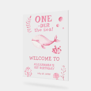 Baleine rose 1er anniversaire sous la mer