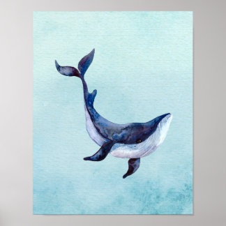 Baleine, sous la mer, décoration murale de la nurs