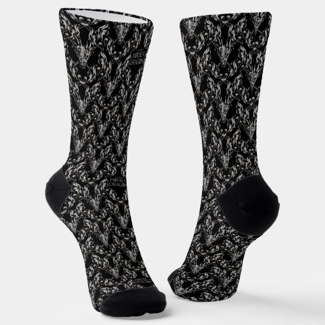Balerion Skull Pattern Socken (Gewinkelt)