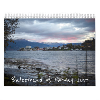 Balestrand du calendrier 2017 de la Norvège