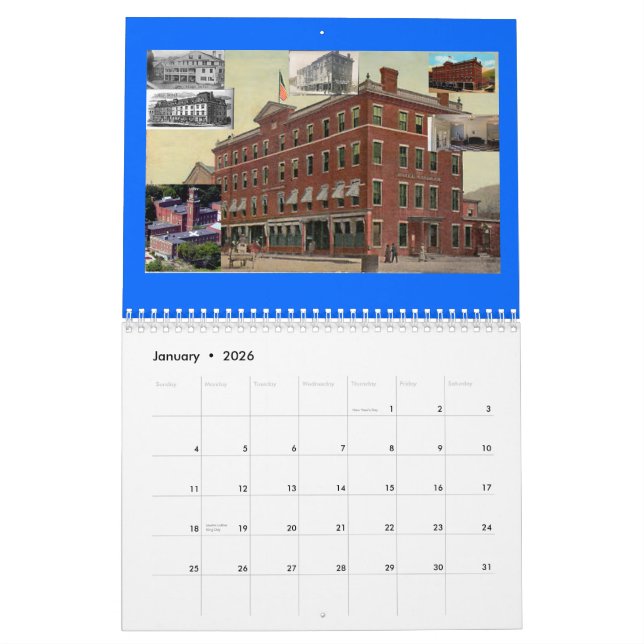 Balgfall-Geschichtegewohnheit Druckkalender Kalender (Jan 2026)