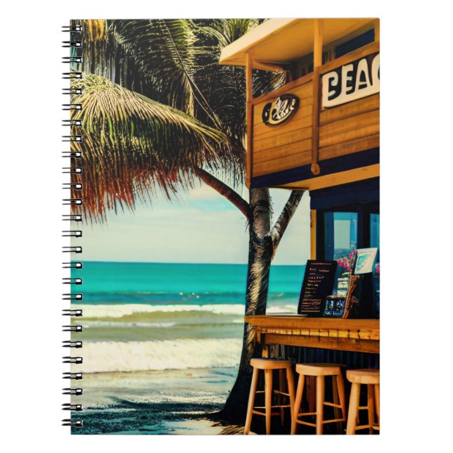 Bali Beach Cafe Bar Notizblock (Vorderseite)