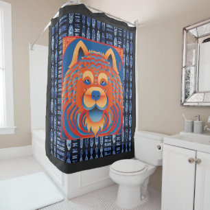 BALI BLISS Chow dog Duschvorhang