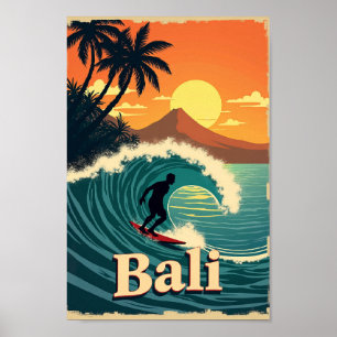 Bali Bliss – Ein Retro-Surf-Paradies Poster