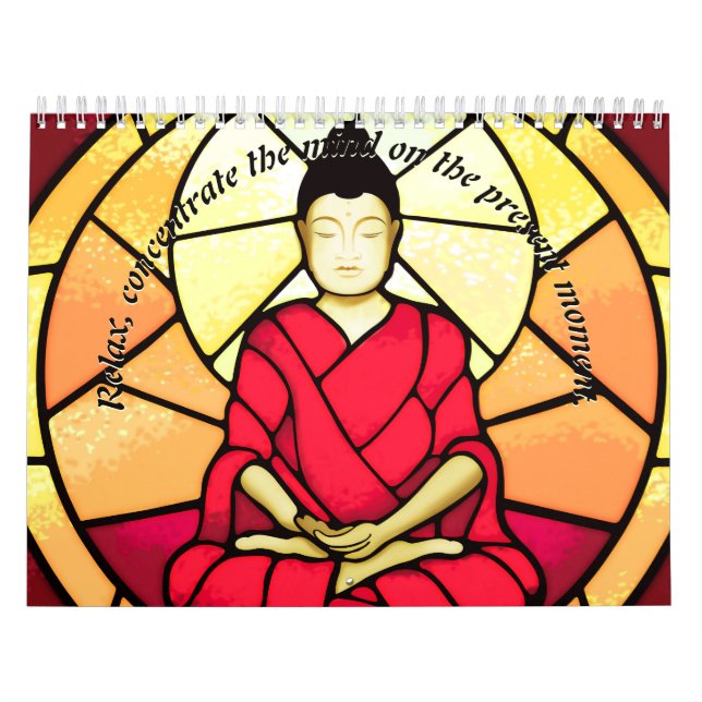 Bali Buddha Fleckglas Kalender (Titelbild)