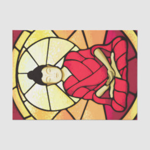 Bali Buddha Fleckglas Seidenpapier