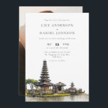 Bali Destination Photo Wedding Einladung<br><div class="desc">This elegant watercolor Bali wedding invitation can be personalized with your information in chic typography and all your special photo on the reverse. Designed by Thisisnotme©</div>