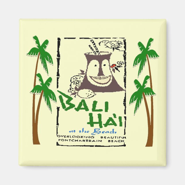 Bali Hai am Pontchartrain Beach New Orleans Magnet (Vorne)