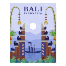 Bali Indonesia Art Travel Illustration