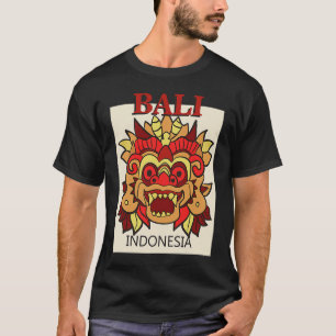 Bali Indonesia Dragon Mask Island Reisebericht T-Shirt