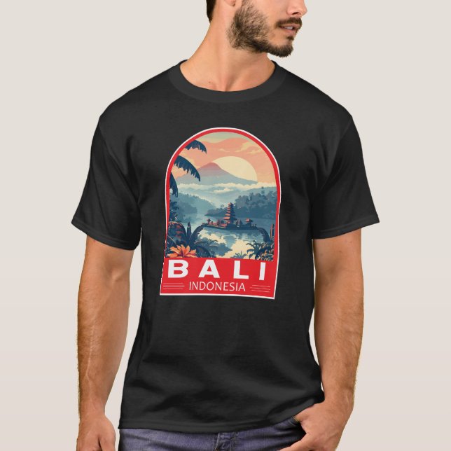 Bali Indonesia Reisen Vintag T-Shirt (Vorderseite)