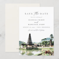 BALI INDONESIA Skyline Wedding Save the Date