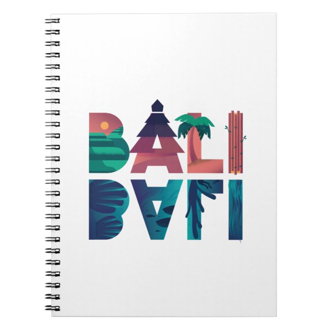 Bali Indonesia Travel Notizblock (Vorderseite)