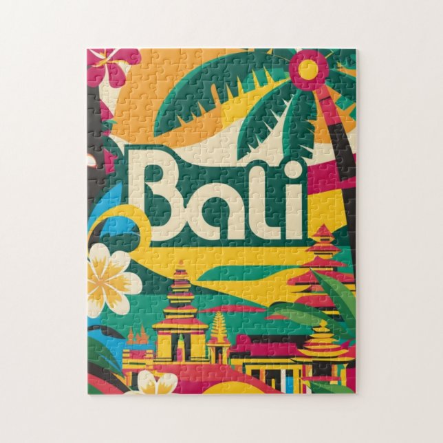 Bali Indonesia Travel Poster (Vertikal)