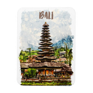 Bali Indonésie Ulun Danu Beratan Magnet photo