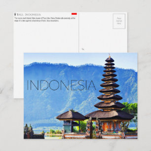 Bali, Indonesien Reise-Ansichtskarte Postkarte