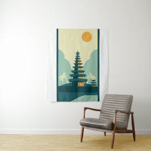 Bali Indonesien Wandteppich