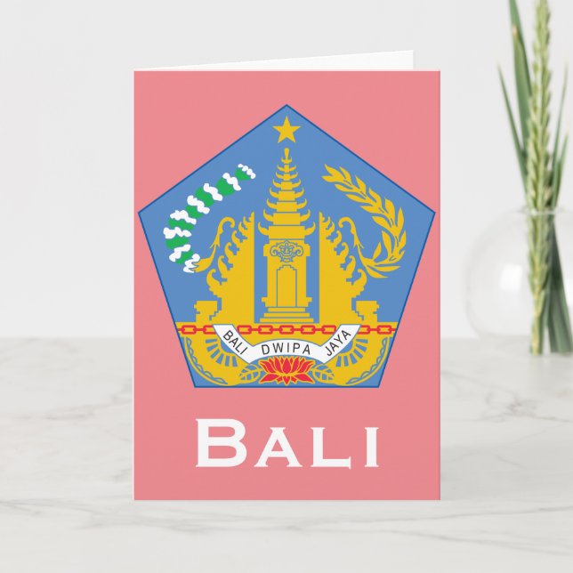 Bali, Indonesien (weniger gelegene Sundainseln) Karte (Vorderseite)