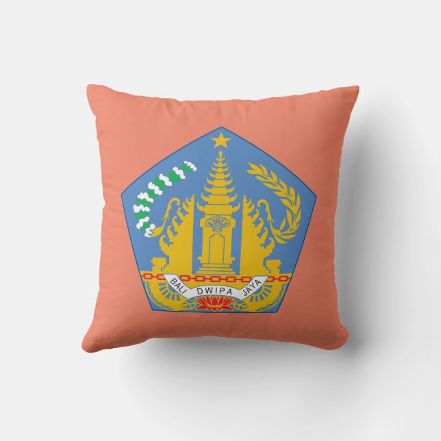 Bali, Indonesien (weniger gelegene Sundainseln) Kissen (Rückseite)