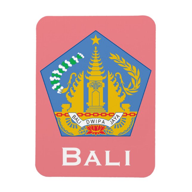 Bali, Indonesien (weniger gelegene Sundainseln) Magnet (Vertikal)