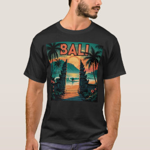 Bali Island Summer - Sunset Beach Surfers T-Shirt