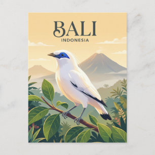 Bali Myna, Bali Indonesien Postkarte