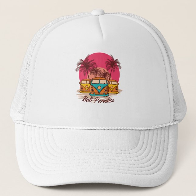 Bali Paradise Truckerkappe (Vorderseite)