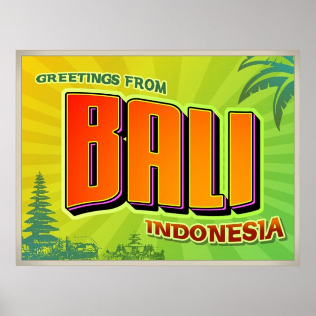 BALI-Plakat Poster (Vorne)