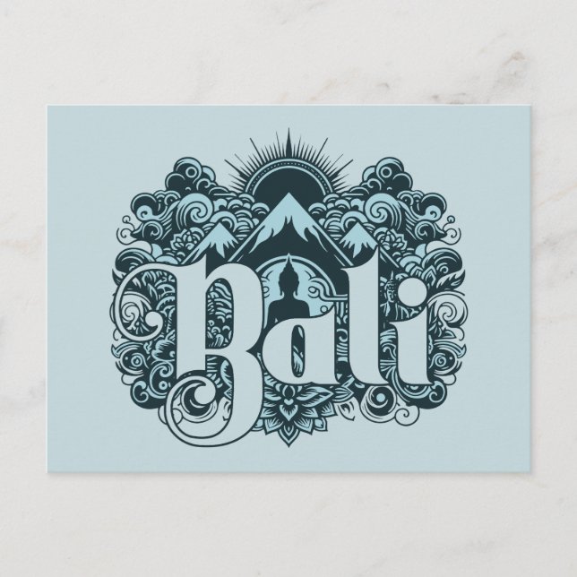 Bali Postkarte (Vorderseite)