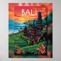 Bali Ruhe: Sonnenuntergang am Tempel