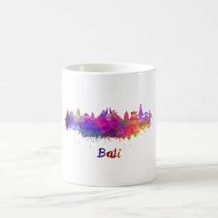 Bali skyline in watercolor kaffeetasse