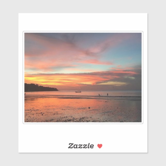 Bali Sunset Aufkleber (Blatt)
