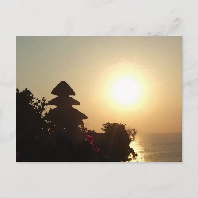 Bali-Tempel Postkarte (Vorderseite)