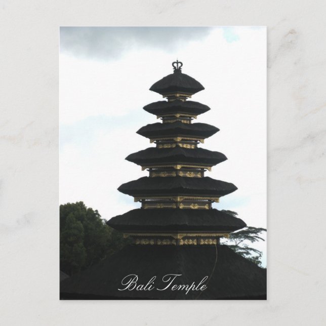 Bali Temple Postcard Postkarte (Vorderseite)